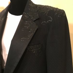 Tuxedo Jacket, Custom Embellished
